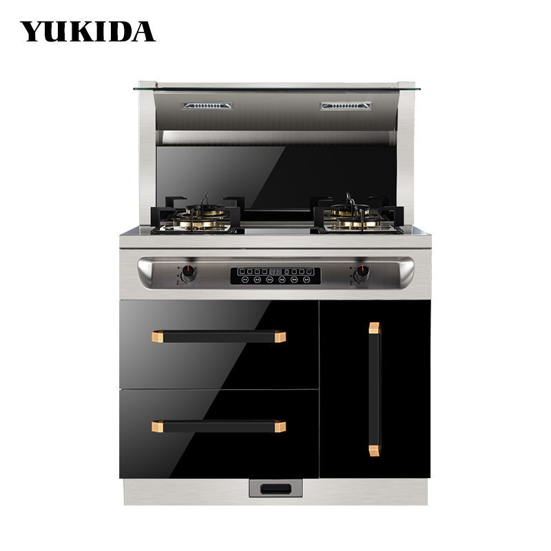 YUKIDA集成灶廚房 B14 環(huán)保灶 抽油煙機套餐 集成灶側吸式 消毒柜 支持液化氣/天然氣/人工煤氣